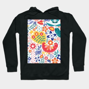 Scandinavian Maximalist Folk Design Hoodie